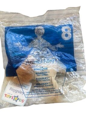 2001 McDonald’s Animal Alley Riggsley Lion #8 Plush Sealed Toys R Us